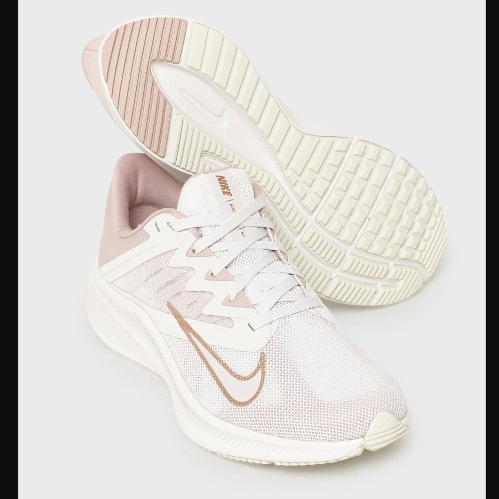 Nike Womens Quest 3 Running Shoes Plantinum Tint Red Bronze 003 (Size 8)